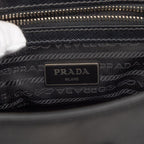 Prada Check Crossbody 2-Way Shoulder Bag Black — view 5