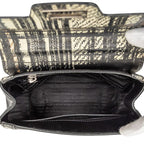 Prada Check Crossbody 2-Way Shoulder Bag Black — view 4