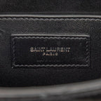Saint Laurent YSL Logo June Box Black Lambskin — view 6