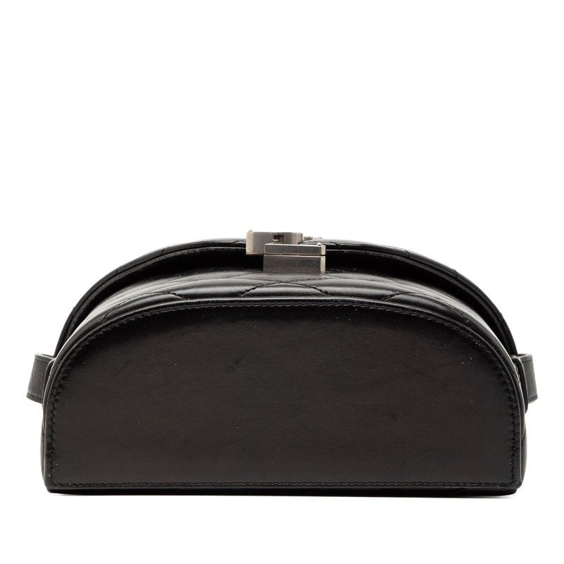 Saint Laurent YSL Logo June Box Black Lambskin — view 3
