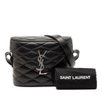 Saint Laurent YSL Logo June Box Black Lambskin — view 8