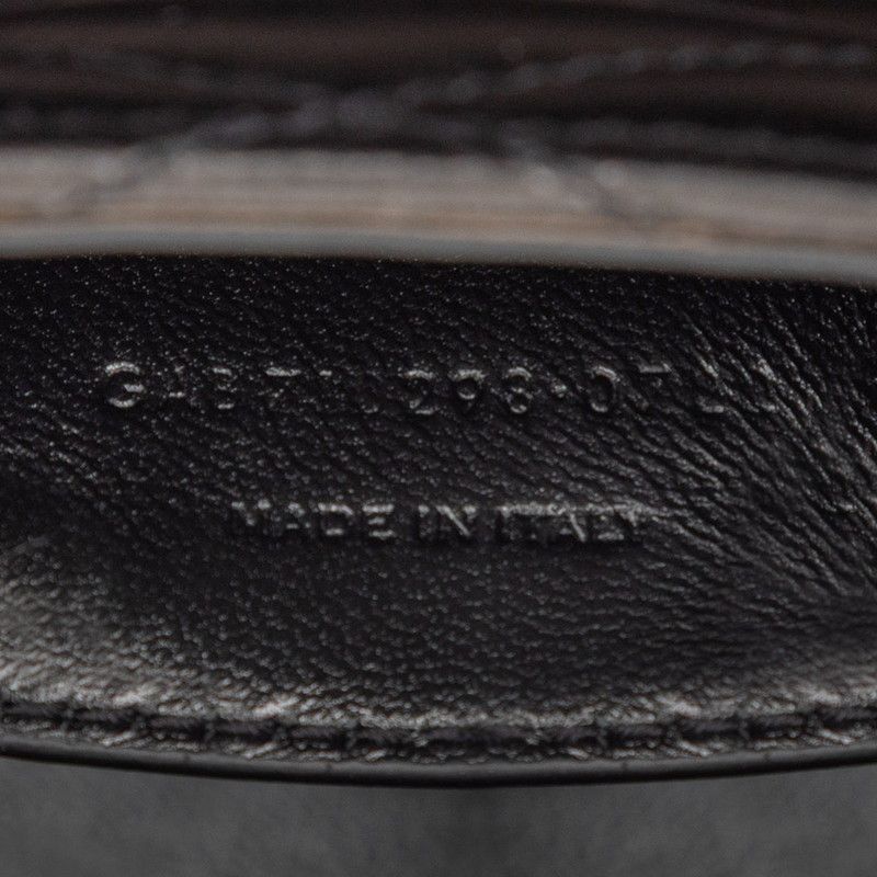 Saint Laurent YSL Logo June Box Black Lambskin — view 7