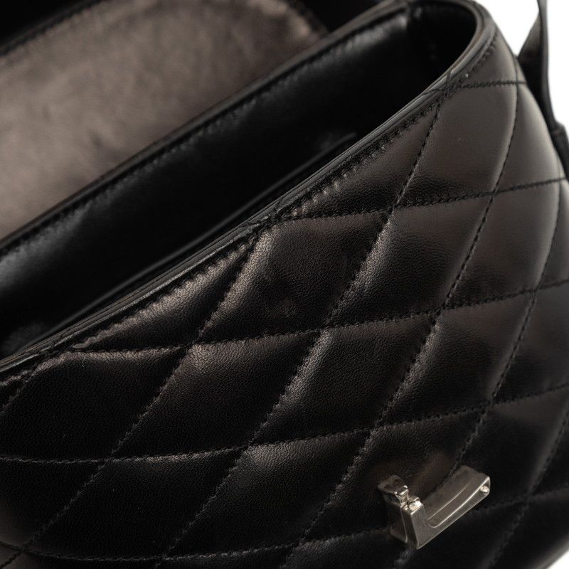 Saint Laurent YSL Logo June Box Black Lambskin — view 4