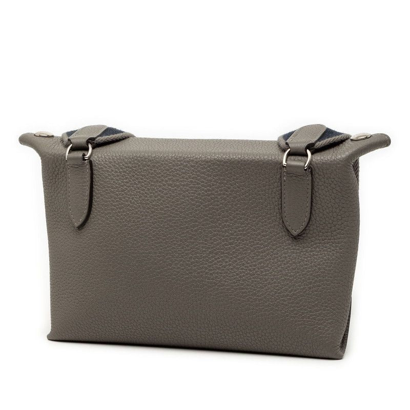 Hermes Vidopoche Crossbody Shoulder Bag Grimeia Gray Togo — view 2