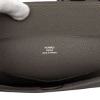 Hermes Vidopoche Crossbody Shoulder Bag Grimeia Gray Togo — view 5