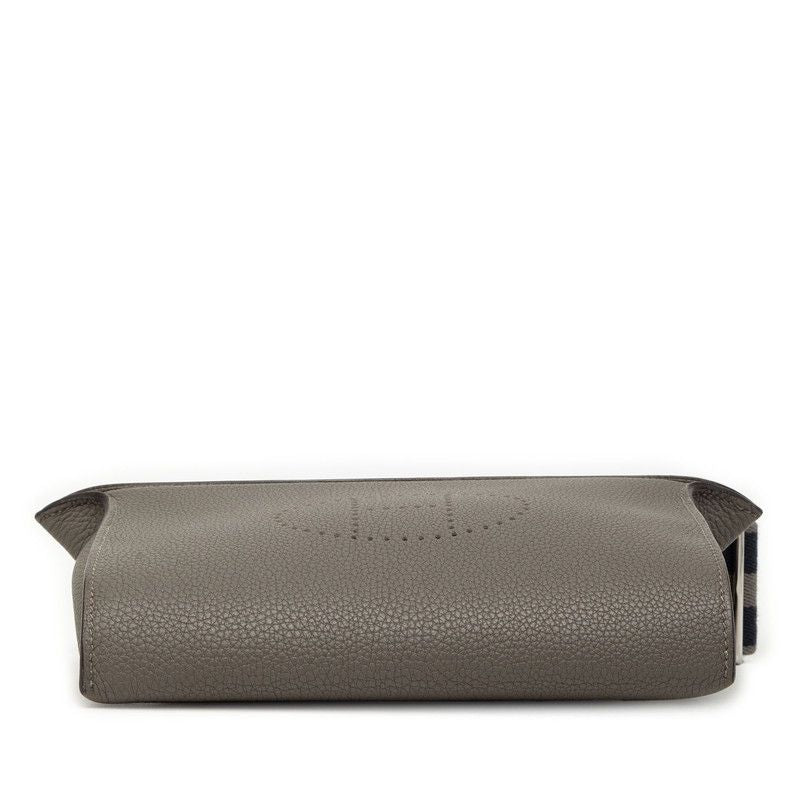 Hermes Vidopoche Crossbody Shoulder Bag Grimeia Gray Togo — view 3