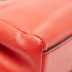 Fendi Micro Peekaboo Flower Motif Shoulder Bag Pochette 2-Way Red — view 7
