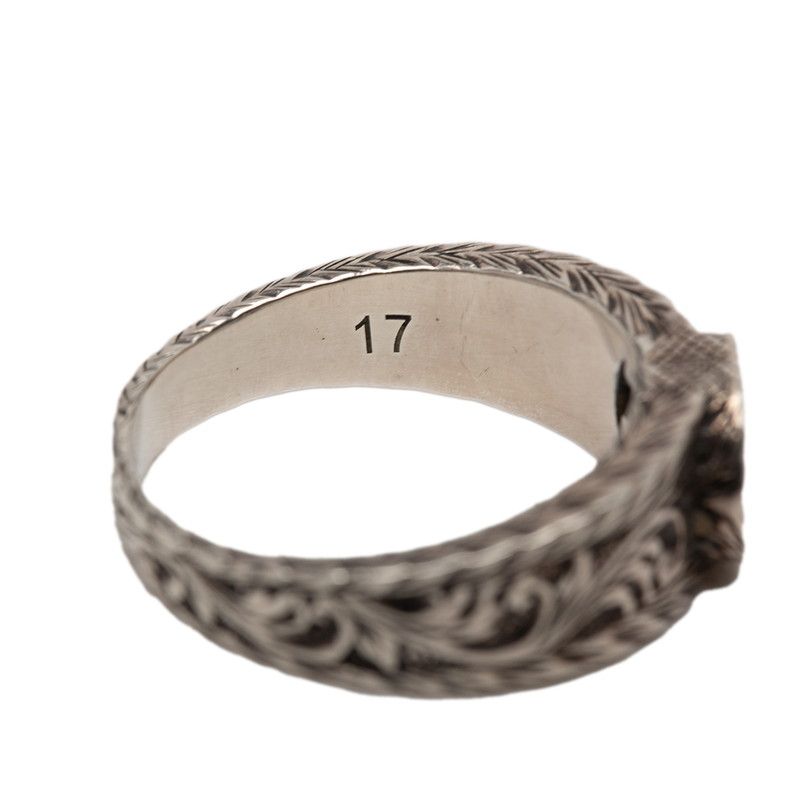 Gucci Interlocking Arabesque Ring Silver — view 5