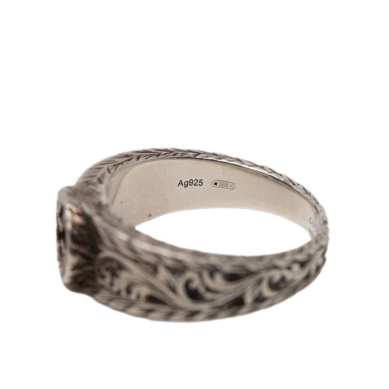 Gucci Interlocking Arabesque Ring Silver — view 7