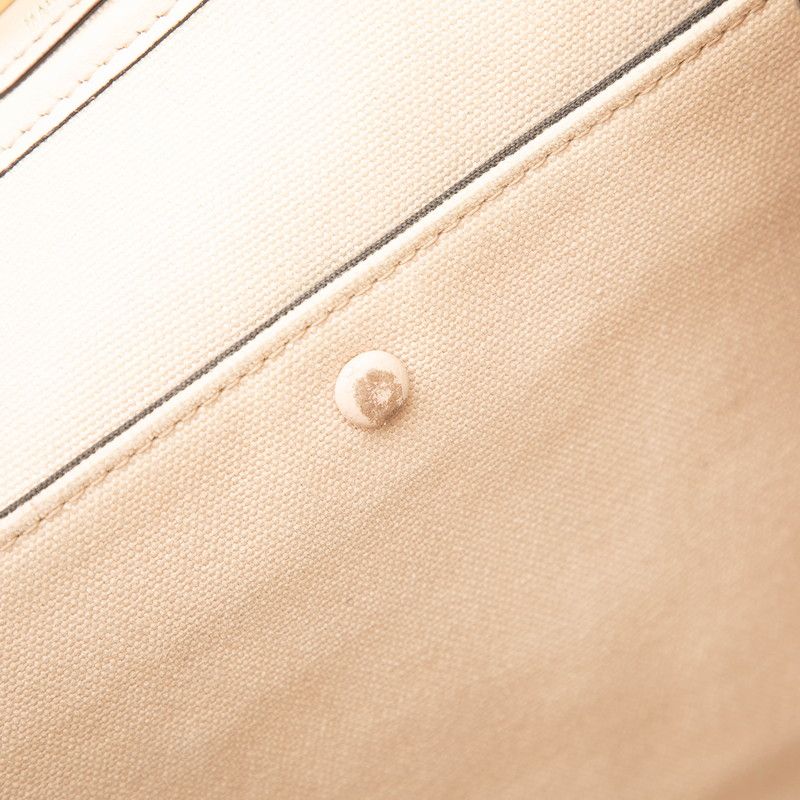 Fendi Zucca Peekaboo Ext Tote Shoulder Bag Pink Canvas Leather — view 6