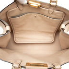 Fendi Zucca Peekaboo Ext Tote Shoulder Bag Pink Canvas Leather — view 5