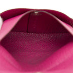 Hermes Bastia Coin Purse Rose Purple Chevre