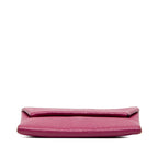 Hermes Bastia Coin Purse Rose Purple Chevre