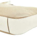 Gucci Chain One Shoulder Bag 001 Beige White Canvas Leather — view 4