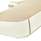 Gucci Chain One Shoulder Bag 001 Beige White Canvas Leather — view 5