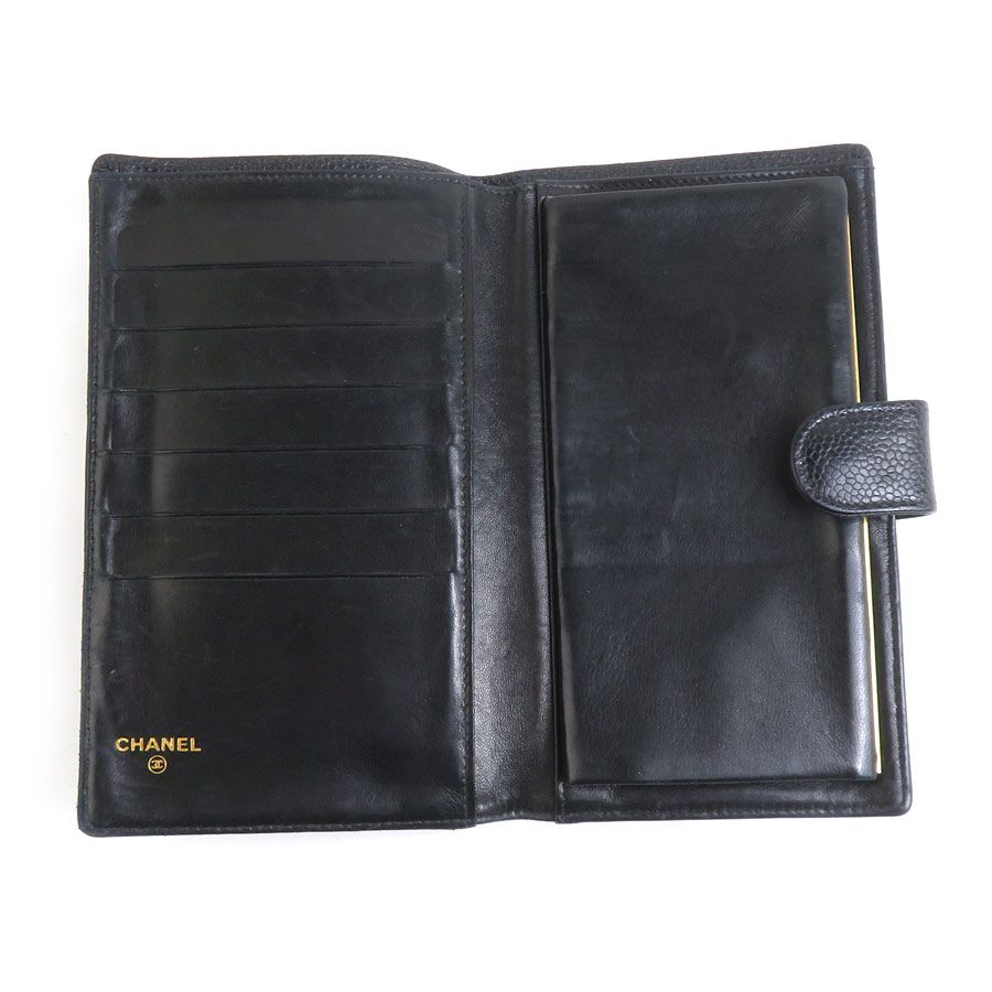 Chanel Bifold Wallet Leather Caviar — view 3