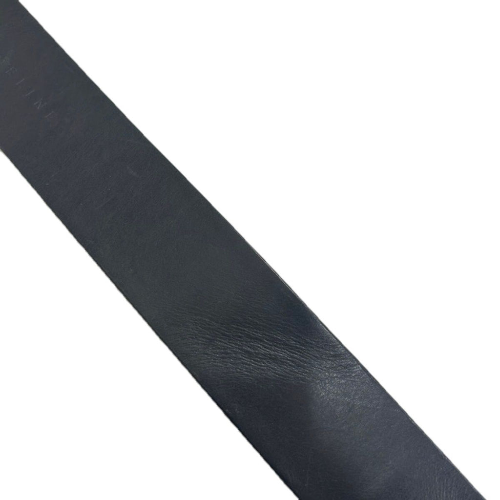 Celine Pelican Hook Buckle Leather Belt Black 30 75 — view 8