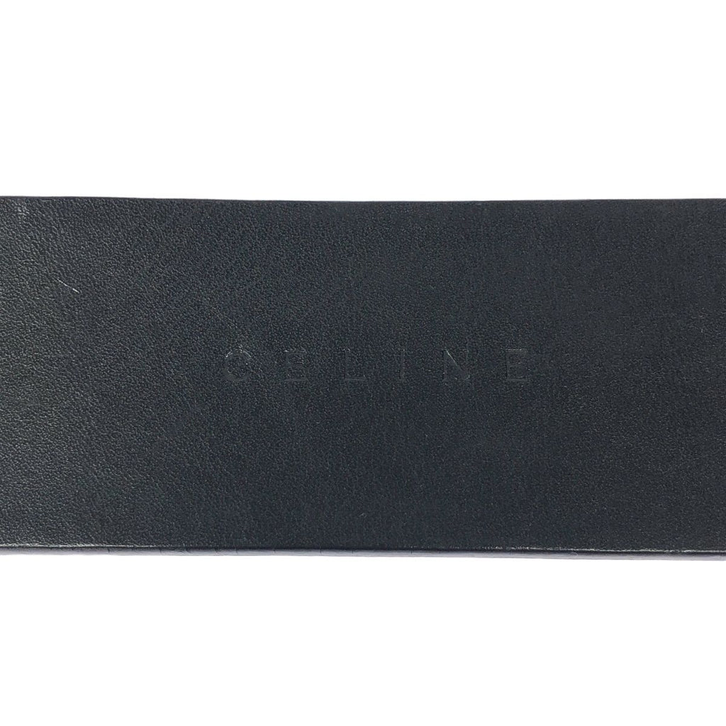 Celine Pelican Hook Buckle Leather Belt Black 30 75 — view 5