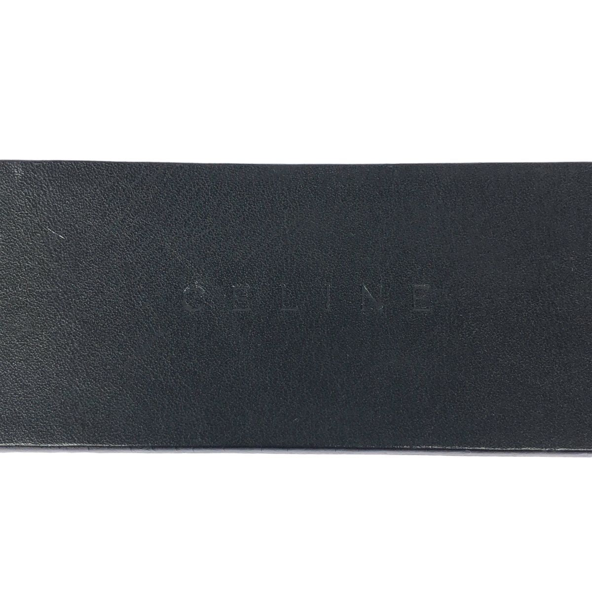 Celine Pelican Hook Buckle Leather Belt Black 30 75 — view 5