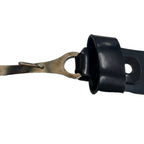 Celine Pelican Hook Buckle Leather Belt Black 30 75 — view 6