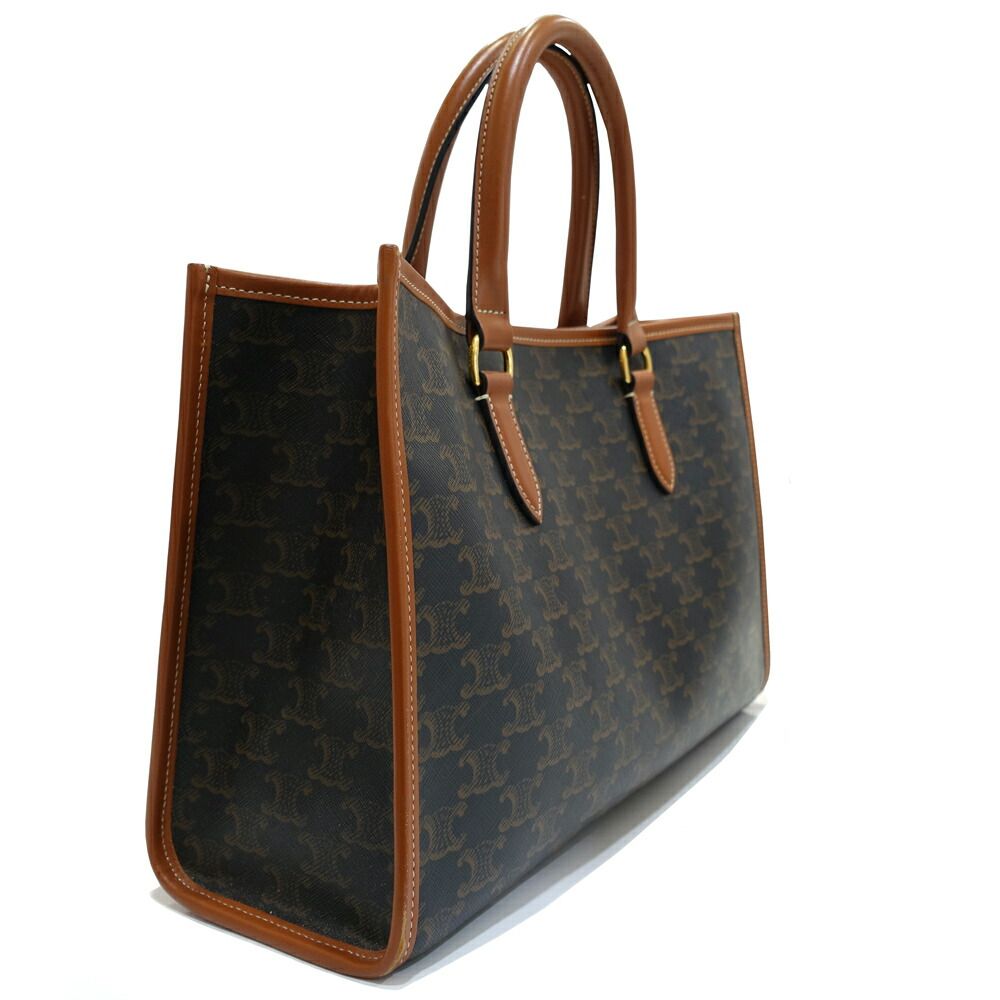 Celine Mini Horizontal Hippo Handbag 2-Way Triomphe Canvas — view 2