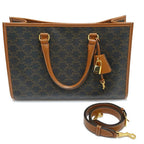 Celine Mini Horizontal Hippo Handbag 2-Way Triomphe Canvas — view 8