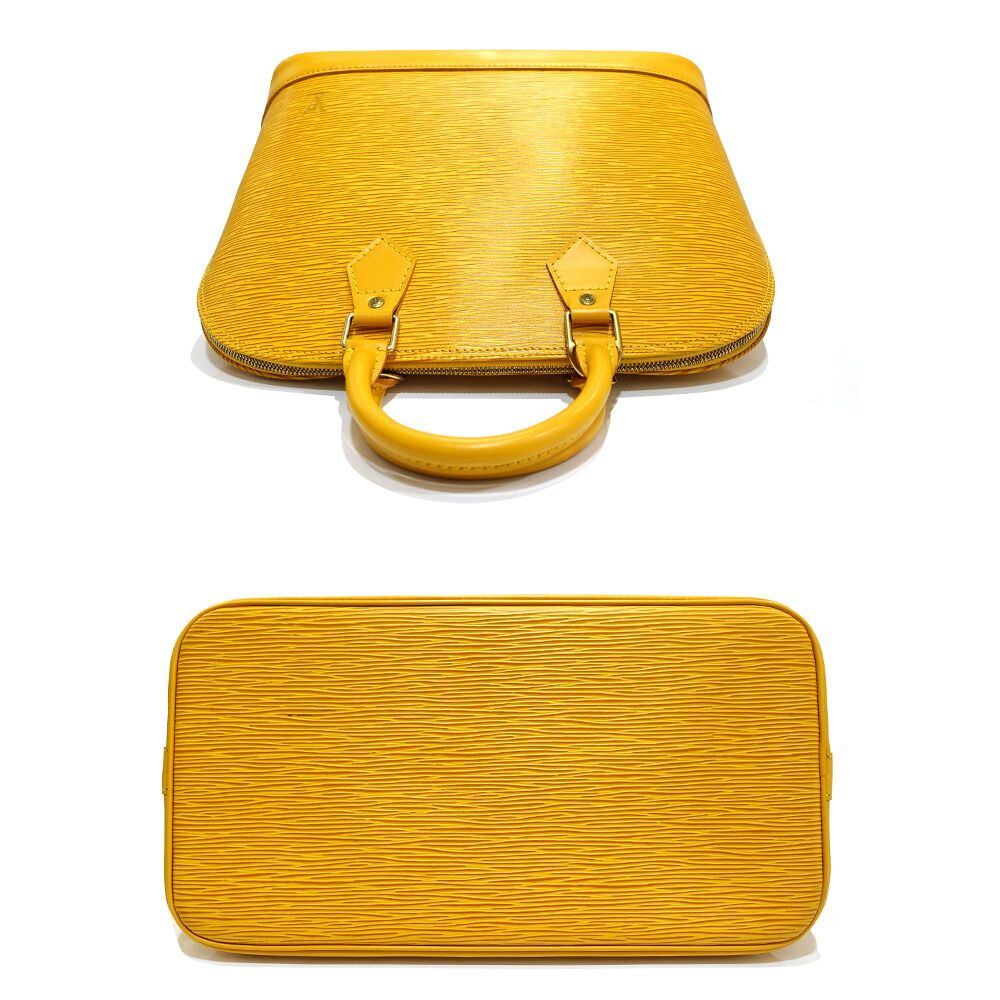 Louis Vuitton Alma PM Handbag 2-Way Epi Leather Yellow — view 3