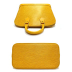 Louis Vuitton Alma PM Handbag 2-Way Epi Leather Yellow — view 3