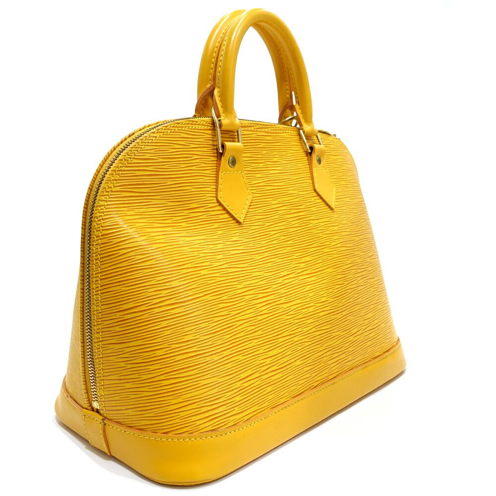Louis Vuitton Alma PM Handbag 2-Way Epi Leather Yellow — view 2