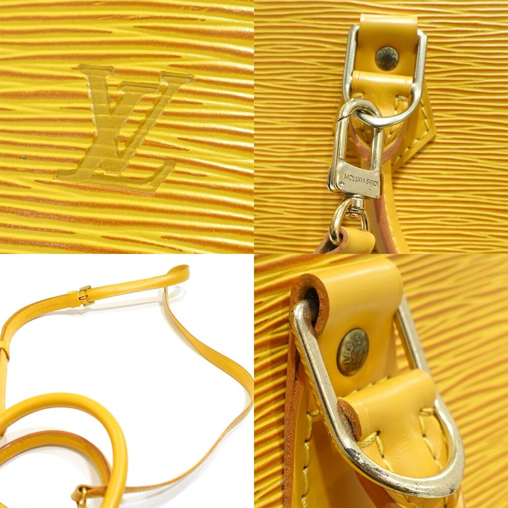 Louis Vuitton Alma PM Handbag 2-Way Epi Leather Yellow — view 6