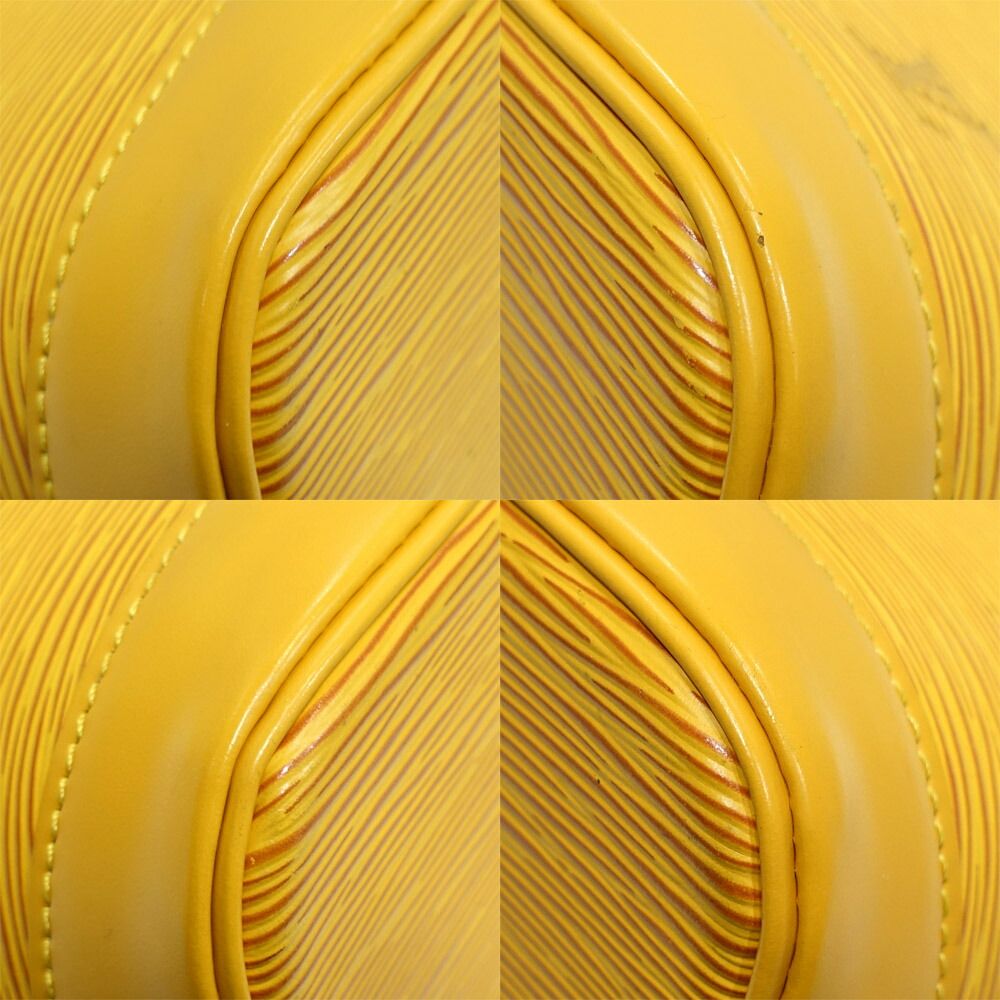 Louis Vuitton Alma PM Handbag 2-Way Epi Leather Yellow — view 4