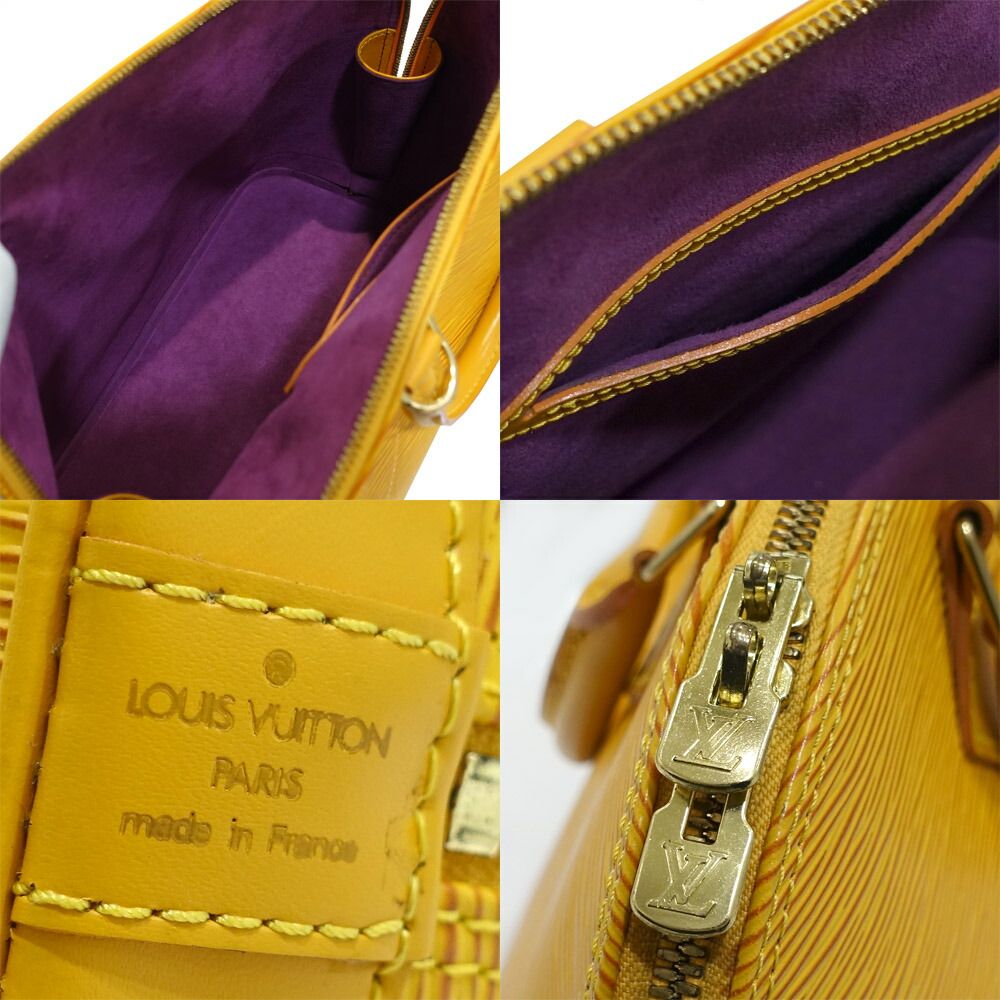 Louis Vuitton Alma PM Handbag 2-Way Epi Leather Yellow — view 5