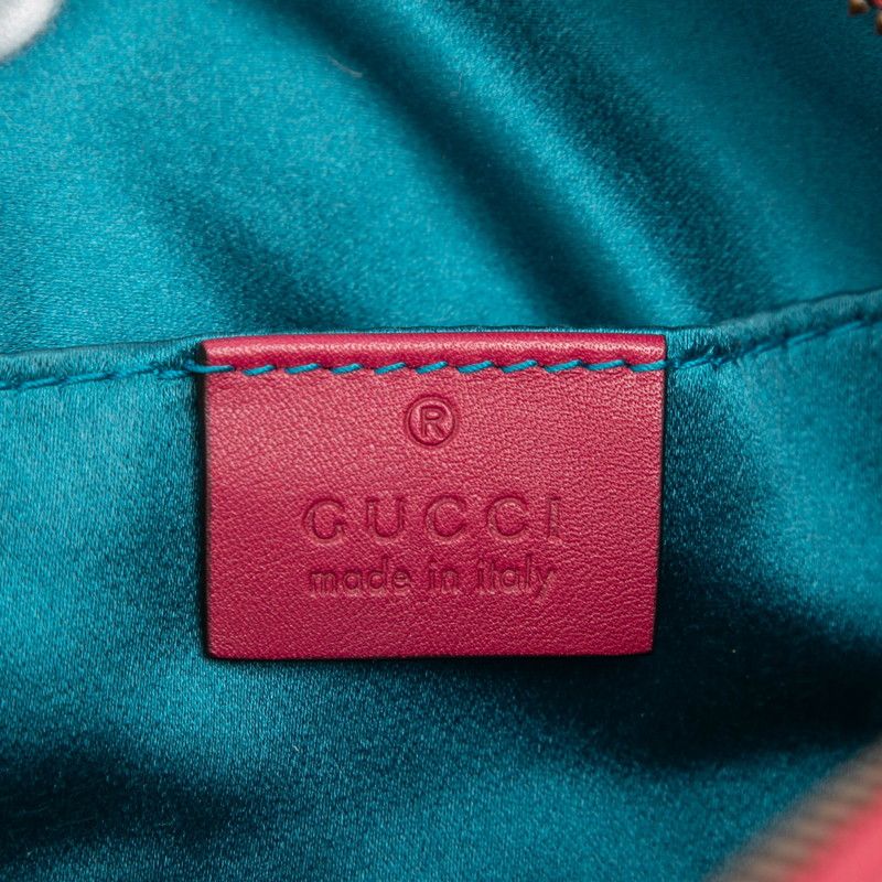 Gucci GG Marmont Quilted Body Bag Pink Velour — view 5
