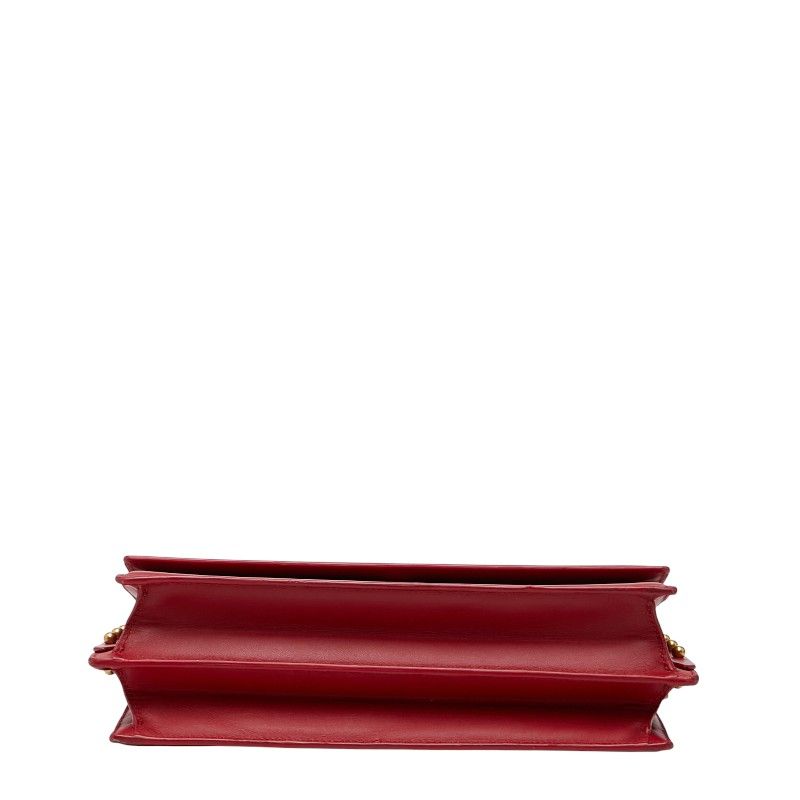 Saint Laurent Zoe Chain Shoulder Bag Red Leather — view 3