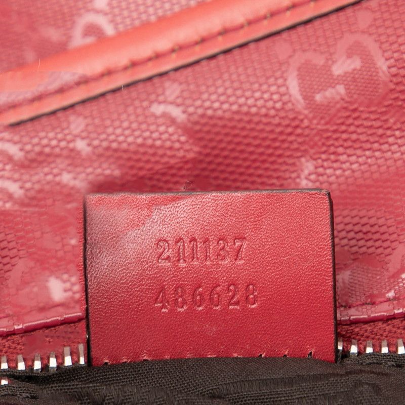 Gucci GG Imprime Red Pink Leather — view 6