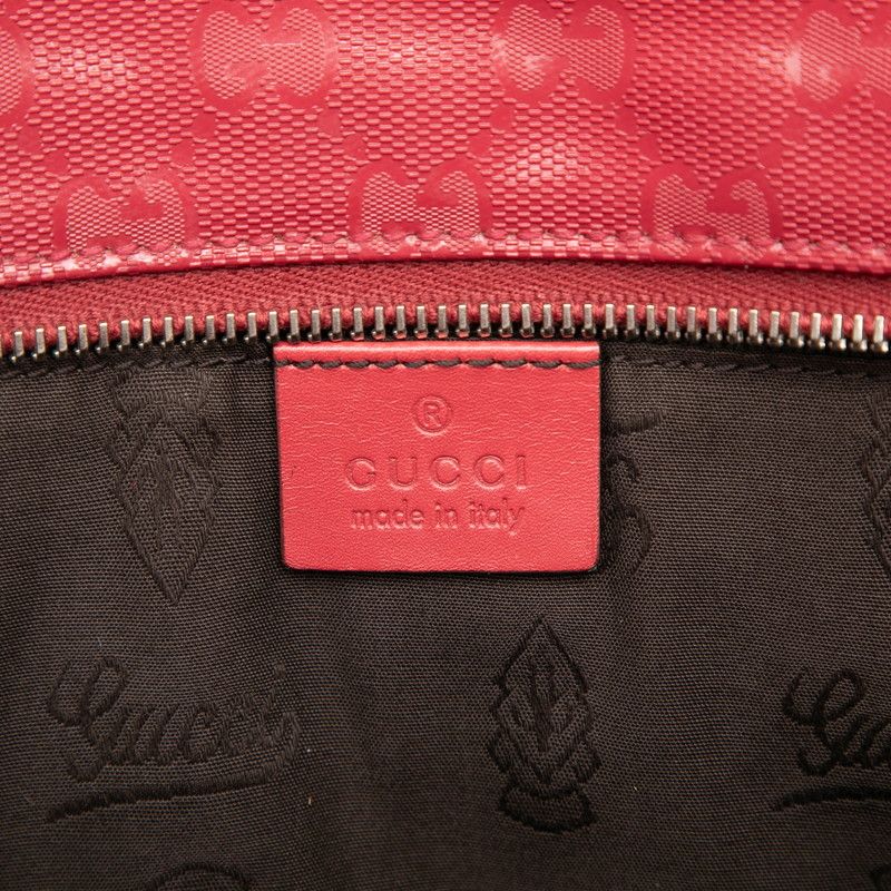 Gucci GG Imprime Red Pink Leather — view 5