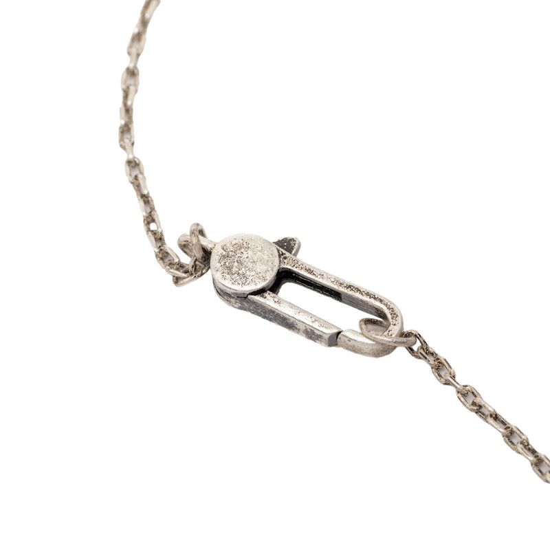 Gucci Cutout Cross Pendant Necklace Silver — view 6