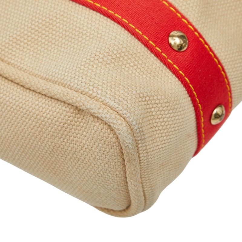 Louis Vuitton Antigua Hippo MM Beige Red Canvas — view 5