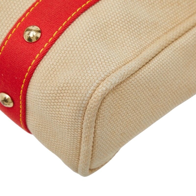 Louis Vuitton Antigua Hippo MM Beige Red Canvas — view 4
