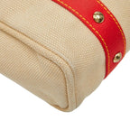 Louis Vuitton Antigua Hippo MM Beige Red Canvas — view 7