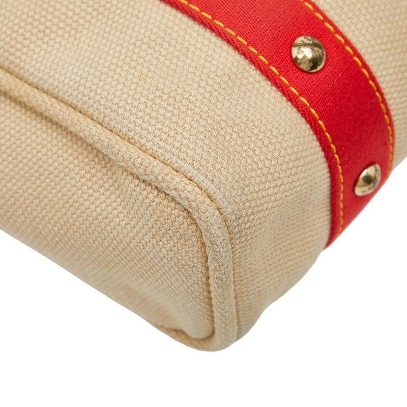 Louis Vuitton Antigua Hippo MM Beige Red Canvas — view 7