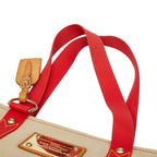 Louis Vuitton Antigua Hippo MM Beige Red Canvas — view 8