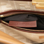 Fendi Selleria Peekaboo Regular 2-Way Shoulder Bag Brown Bold — view 6