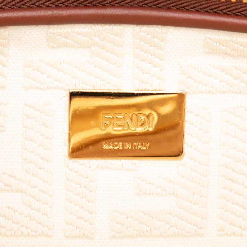 Fendi Selleria Peekaboo Regular 2-Way Shoulder Bag Brown Bold — view 5