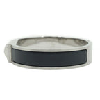 Hermes Kelly Bracelet Bangle Black Silver — view 4