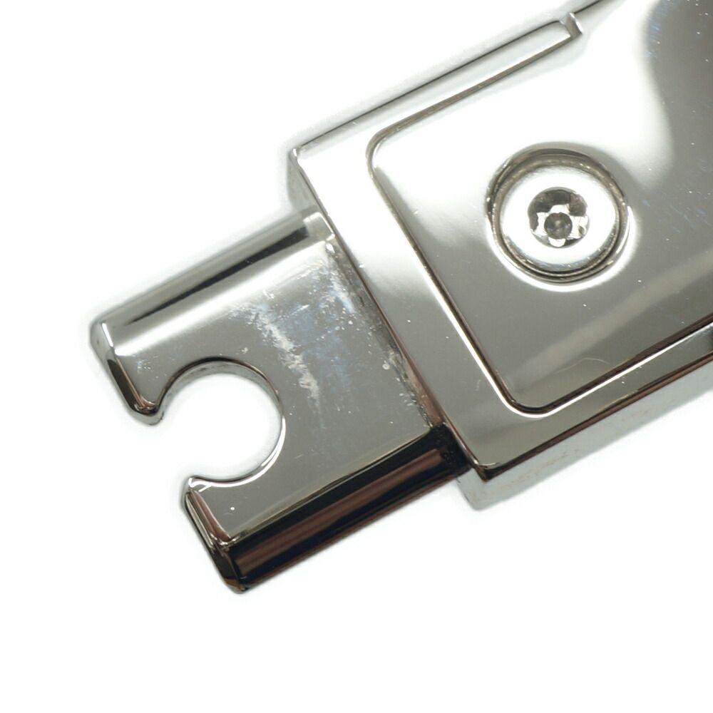 Hermes Kelly Bracelet Bangle Black Silver — view 8