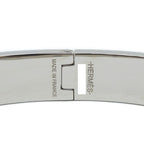 Hermes Kelly Bracelet Bangle Black Silver — view 5