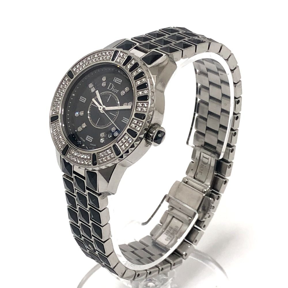 Dior Watch Crystal Diamond Bezel SS Silver — view 3