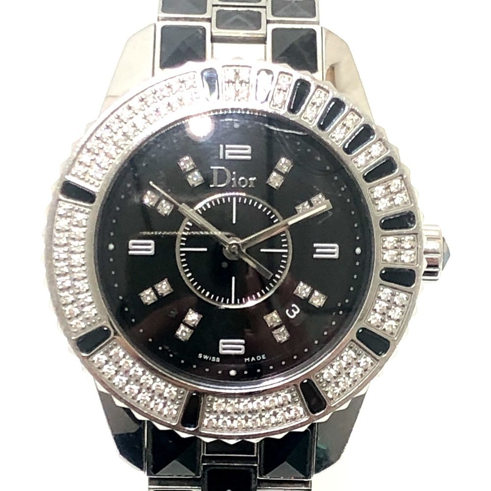 Dior Watch Crystal Diamond Bezel SS Silver — view 2