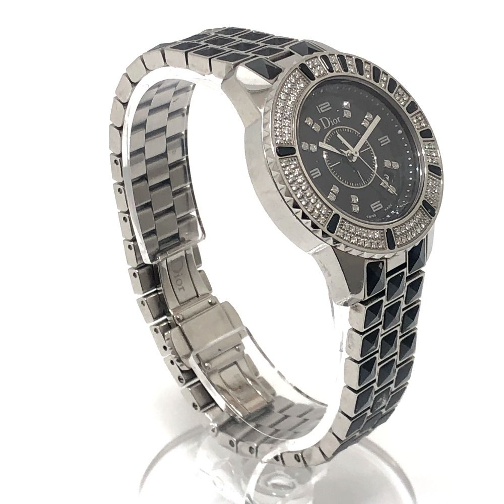 Dior Watch Crystal Diamond Bezel SS Silver — view 4
